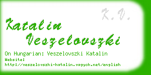 katalin veszelovszki business card